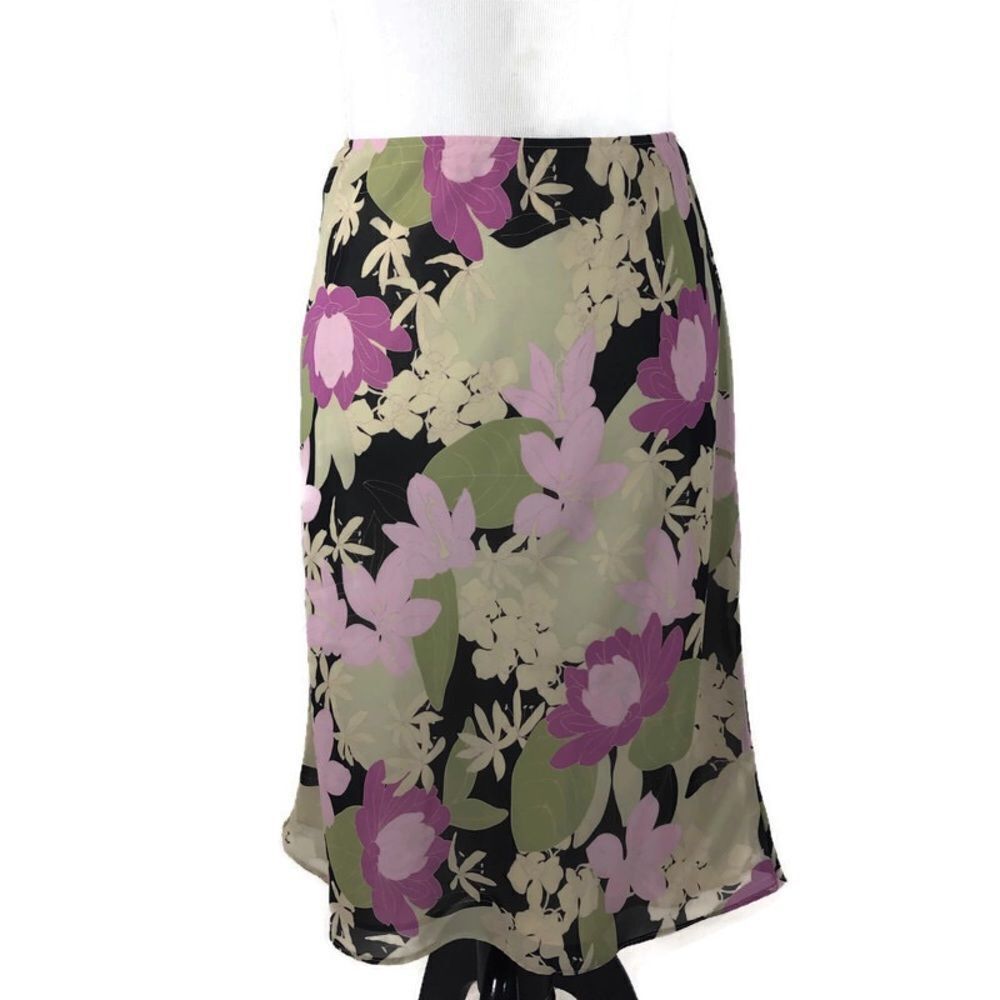 Apostrophe Floral Print Skirt Size Small 6-8